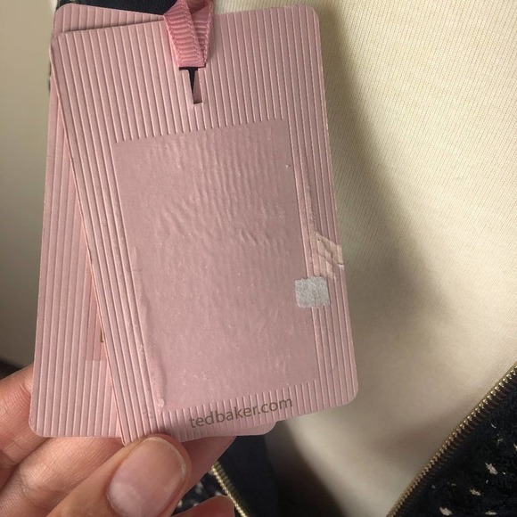 NWT Ted Baker Navy Luxe Embroidered Halter Dress - Picture 11 of 15